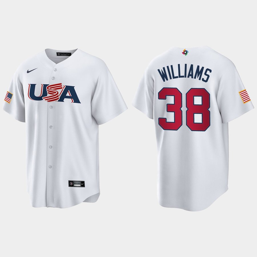 Men's Devin Williams USA 2023 World Baseball Classic White Stitched